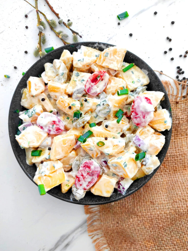 Schnelles Rezept für den leckersten veganen Kartoffelsalat ...